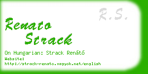 renato strack business card
